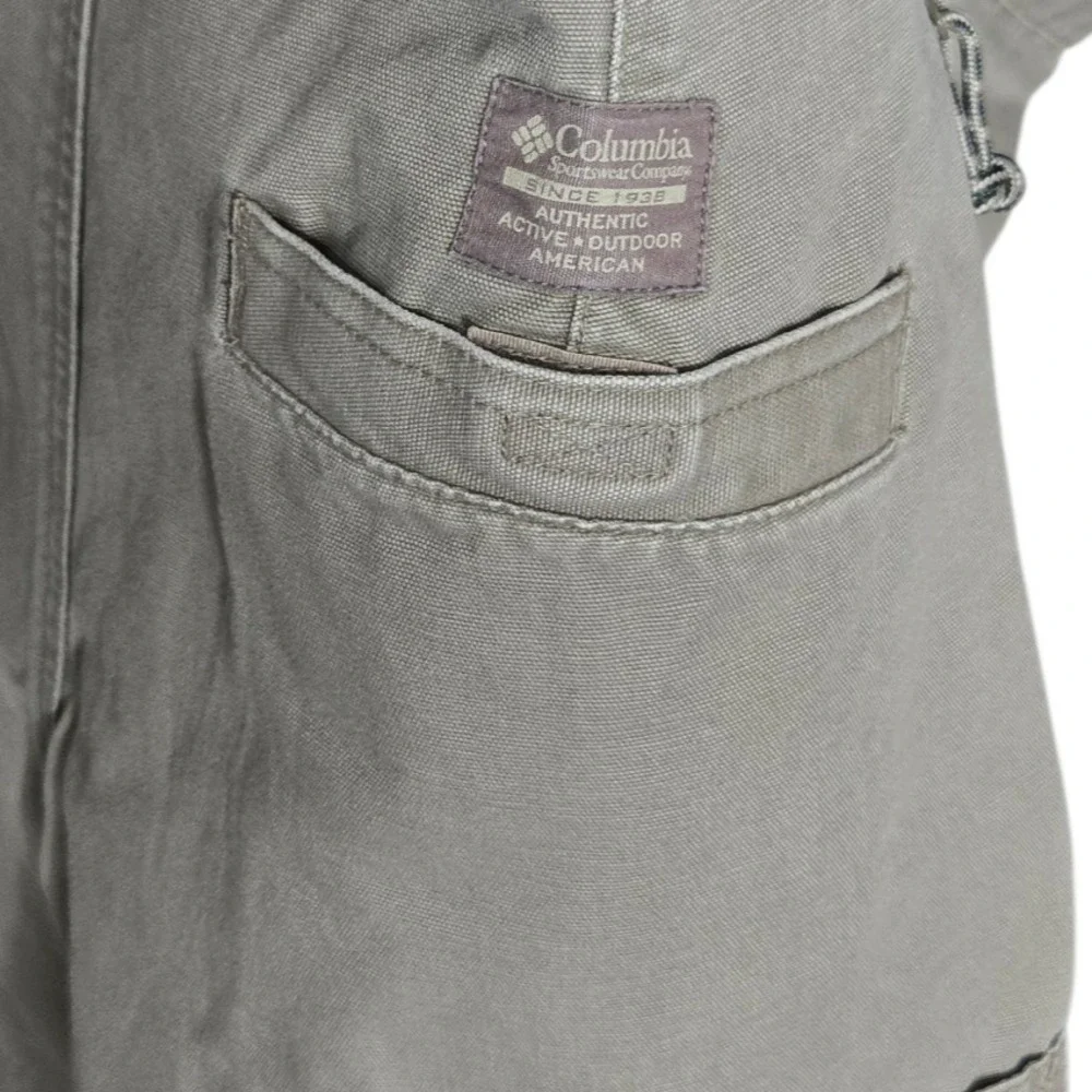 Columbia Mens Hiking Shorts Size 38 Beige Utility Outdoor Camping Rugged Trails‎